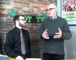 Donal MacPherson (right), director of the Canadian Drug Policy Coalition and former Drug Czar of Vancouver on Cannabis Culture News LIVE.